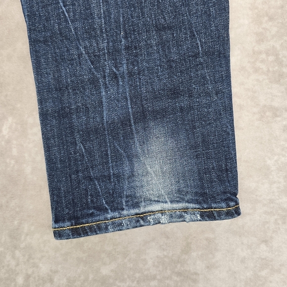 Maurices Distressed Skinny Fit True Blue Denim Jeans - Picture 9 of 12